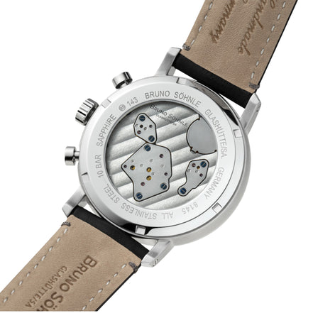 Herrenuhr Marcato III schwarz hellblau