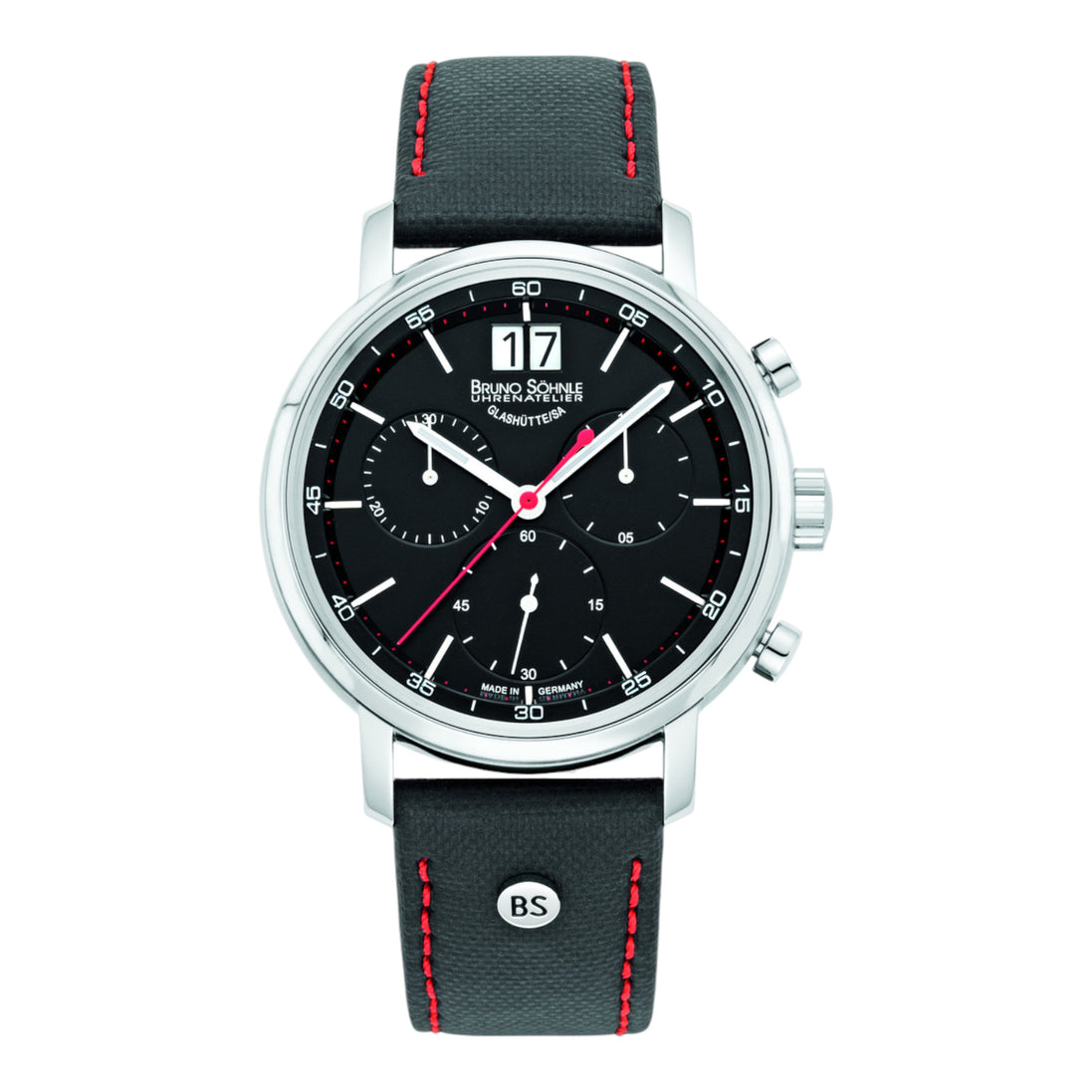 Herrenuhr MARCATO II, Leder, schwarz