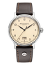 Herrenuhr Bergamo Big Leder creme