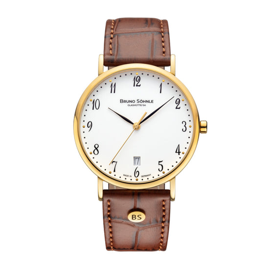 Herrenuhr Nabucco braun/gold