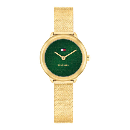 Damenuhr Demi goldfarben grün