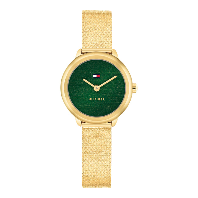 Damenuhr Demi goldfarben grün