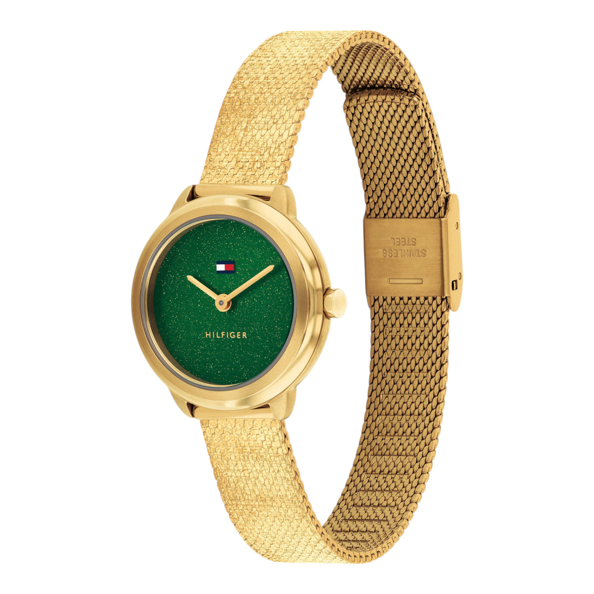 Damenuhr Demi goldfarben grün