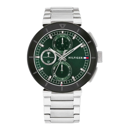 Herrenuhr "Lorzo" Metallarmband grün