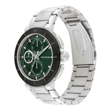 Herrenuhr "Lorzo" Metallarmband grün
