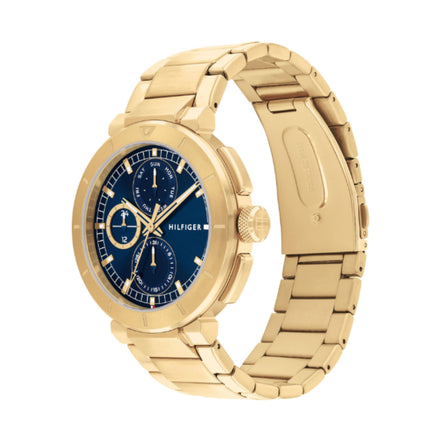 Herrenuhr "Lorzo" Metallarmband blau