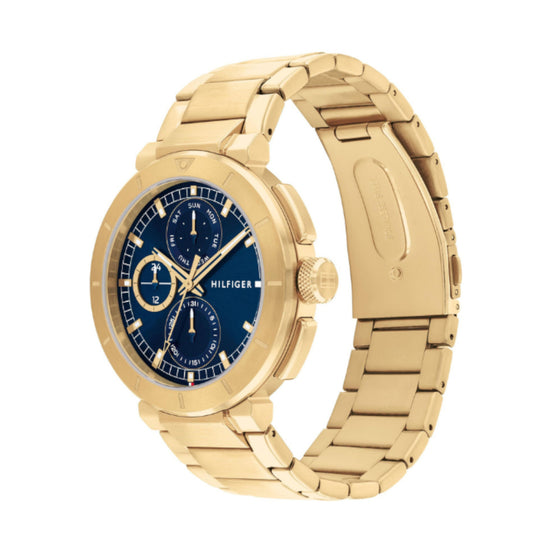 Herrenuhr "Lorzo" Metallarmband blau