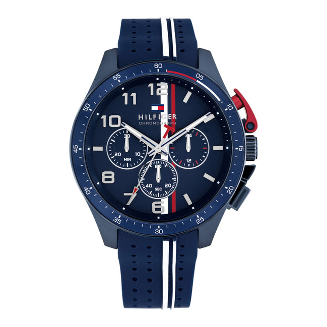 Bank Herrenuhr Chronograph dunkelblau