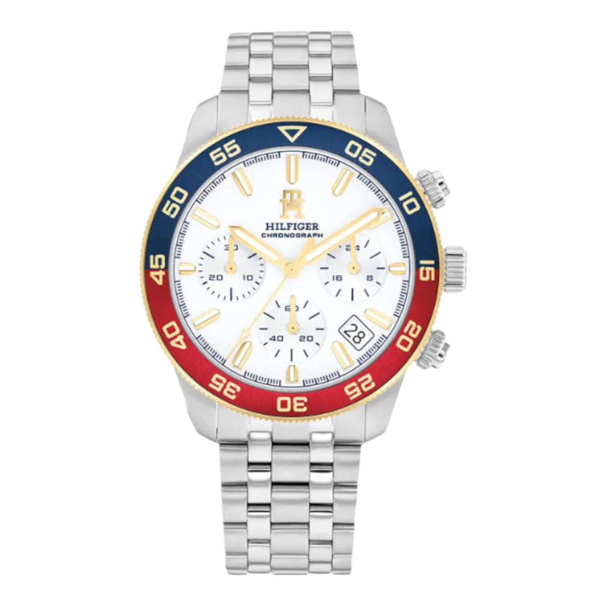 TH85 Herrenuhr blau rot