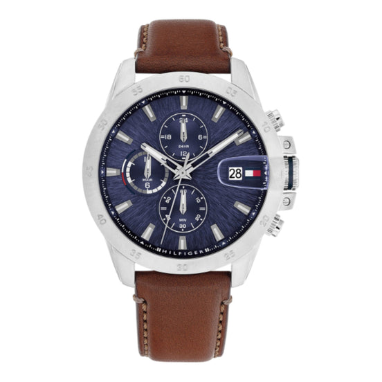 Herrenuhr Jameson Leder blau