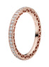 ROSE Ring Unendliche Herzen Zirkonia