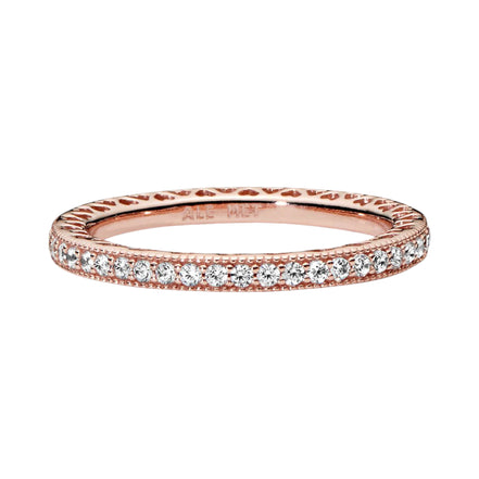 ROSE Ring Unendliche Herzen Zirkonia
