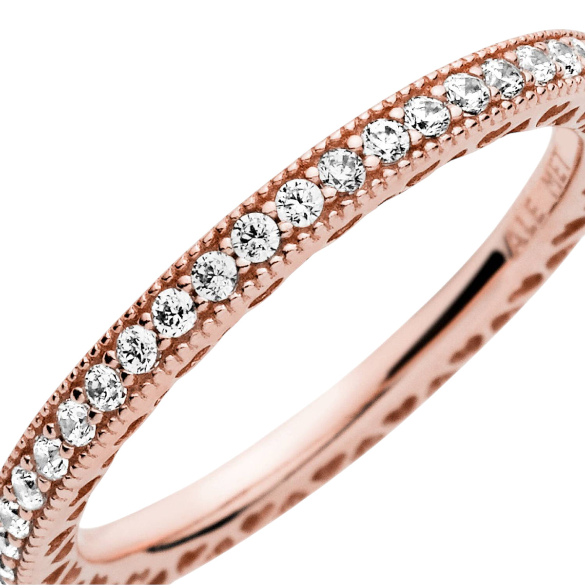ROSE Ring Unendliche Herzen Zirkonia