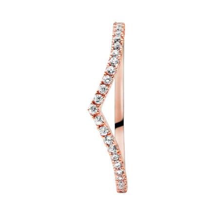 ROSE Ring Schimmernder Wunsch Zirkonia