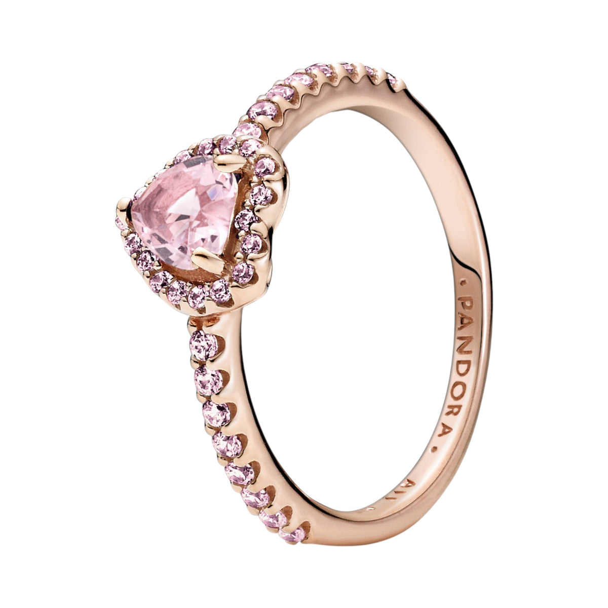 ROSE Timeless Ring funkelndes Herz