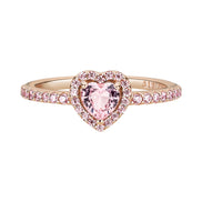 ROSE Timeless Ring funkelndes Herz