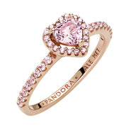 ROSE Timeless Ring funkelndes Herz
