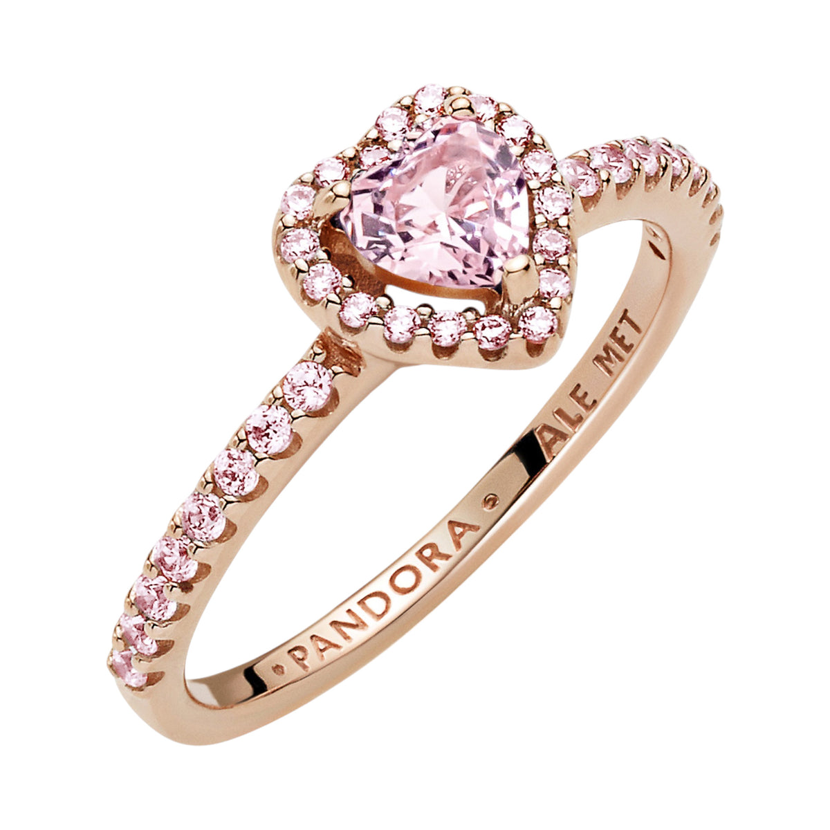 ROSE Timeless Ring funkelndes Herz