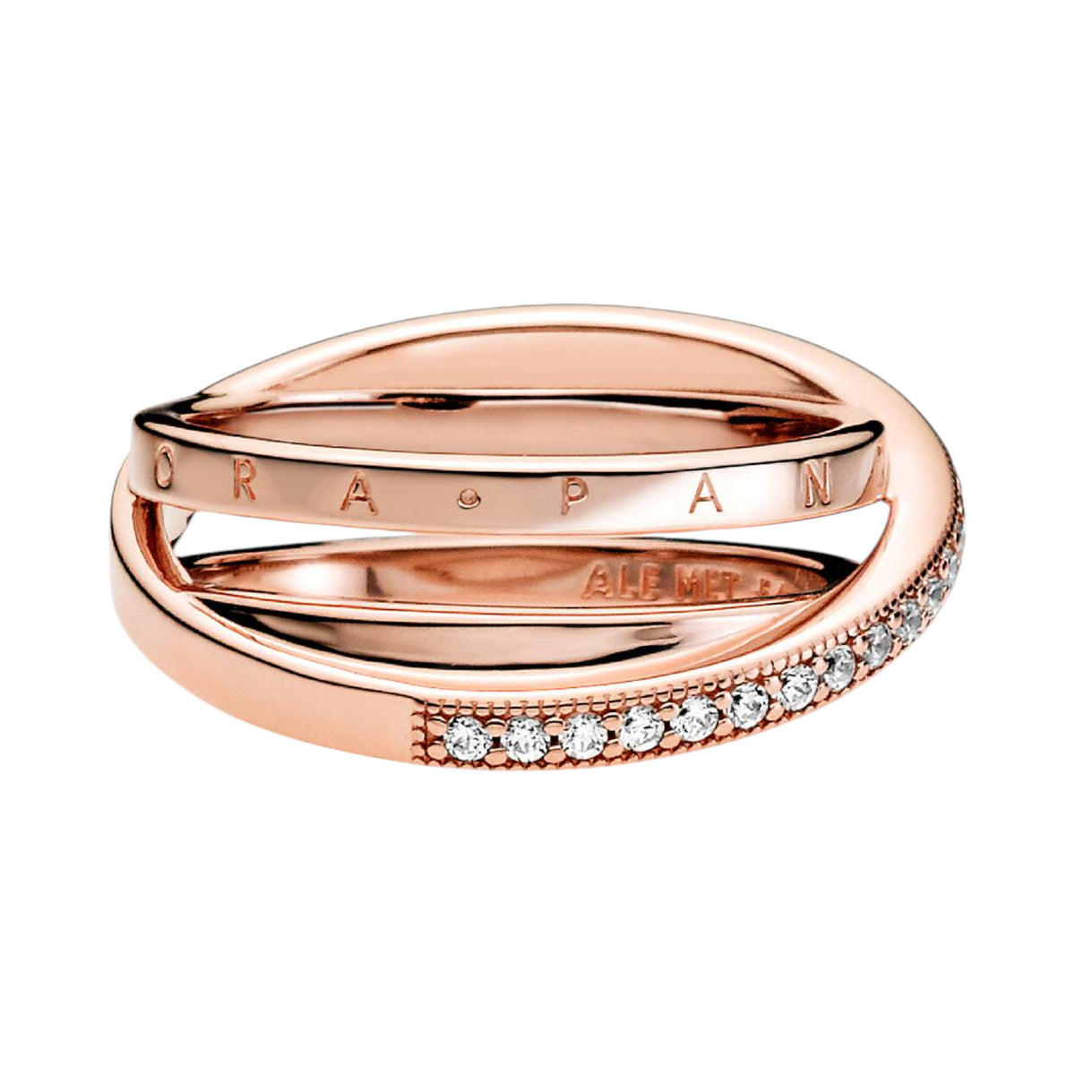 Ring durchkreuzendes Dreifachband