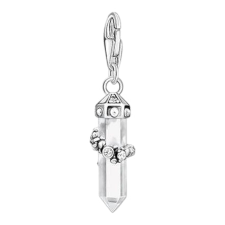 Charm-Anhänger "Milky Quarz" Silber