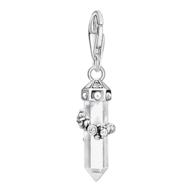 Charm-Anhänger "Milky Quarz" Silber