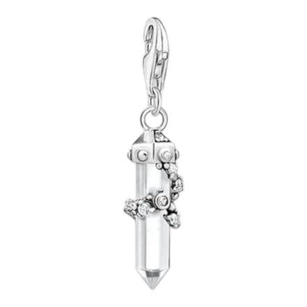 Charm-Anhänger "Milky Quarz" Silber