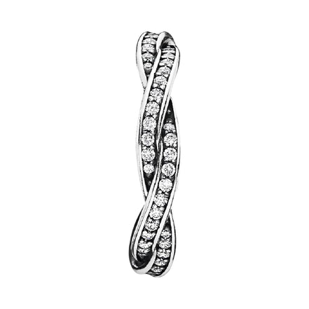Geflochtener Ring mit Zirkonia