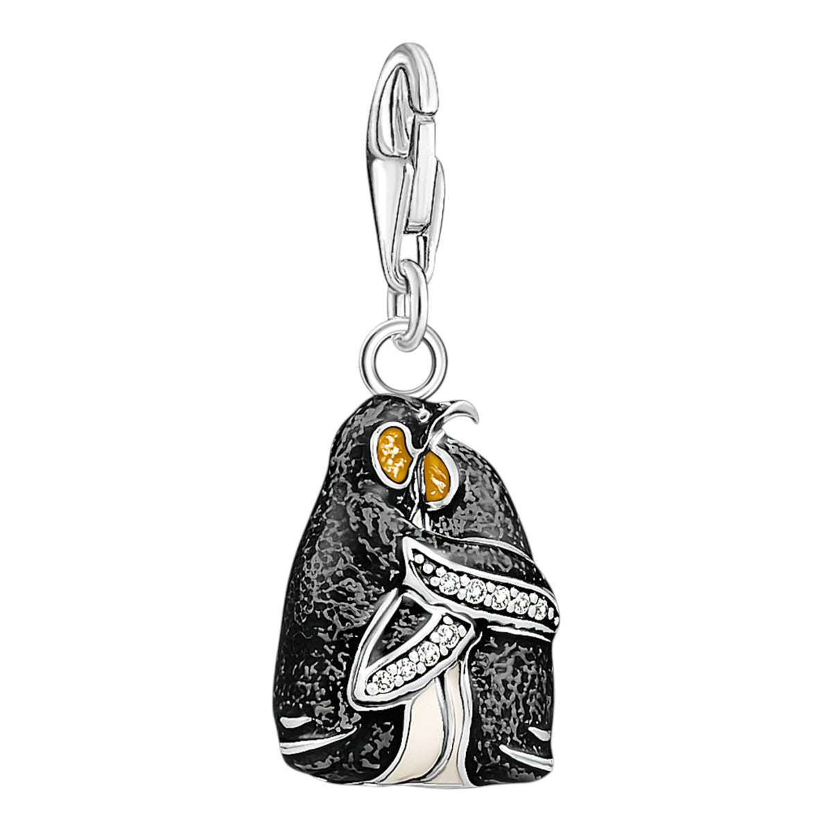 Charm-Anhänger kuschelnde Pinguine