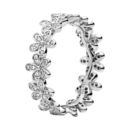 Blumen-Ring mit Zirkonia