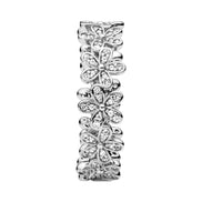 Blumen-Ring mit Zirkonia