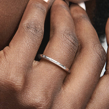 Ring mit Zirkonia Tröpfchen
