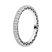 Ring Silber unendliche Herzen