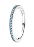 TIMELESS Ring Half-Eternity Hellblau
