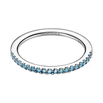 TIMELESS Ring Half-Eternity Hellblau