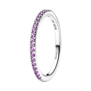 TIMELESS Ring Half-Eternity Lila