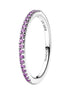 TIMELESS Ring Half-Eternity Lila