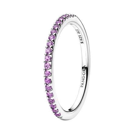 TIMELESS Ring Half-Eternity Lila