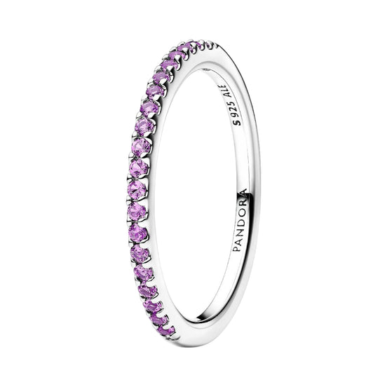 TIMELESS Ring Half-Eternity Lila