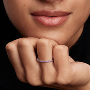 TIMELESS Ring Half-Eternity Lila