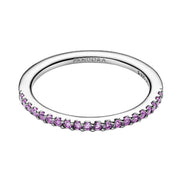 TIMELESS Ring Half-Eternity Lila