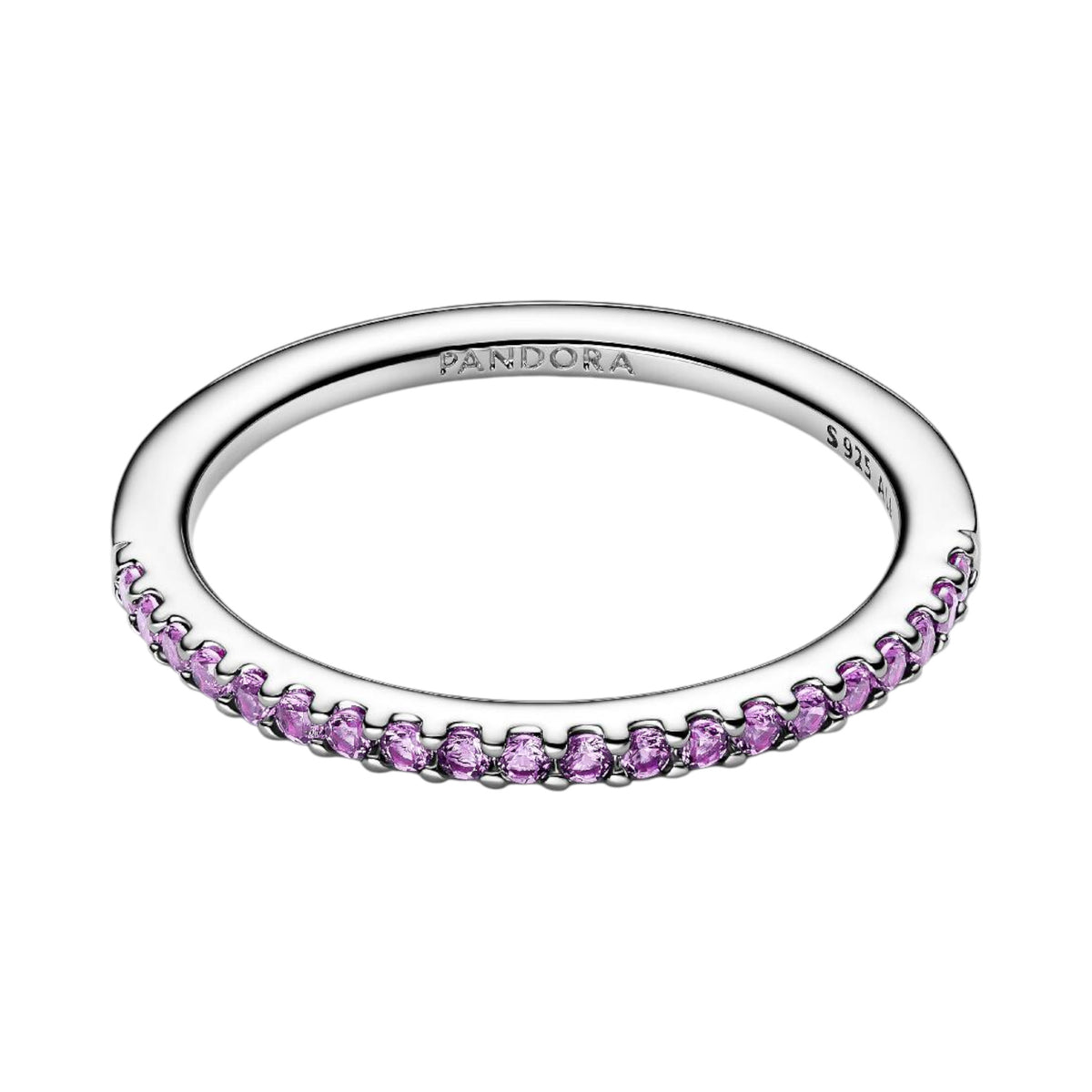 TIMELESS Ring Half-Eternity Lila