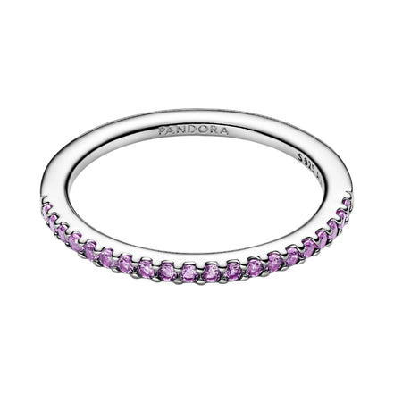 TIMELESS Ring Half-Eternity Lila