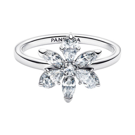 TIMELESS Ring Blume silberfarben