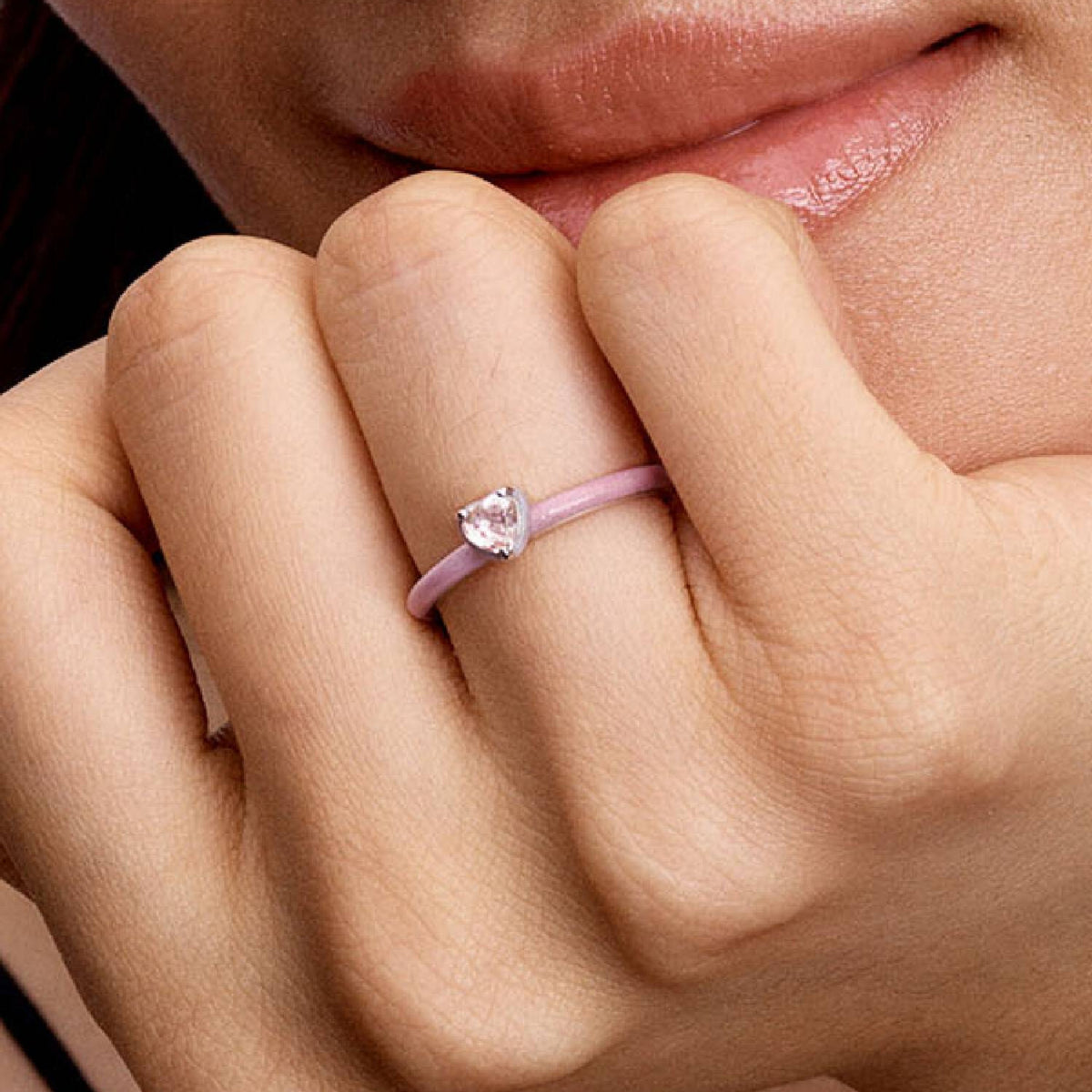 ME Ring Herz Rosa