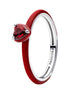 ME Ring rotes Chakra Herz silberfarben