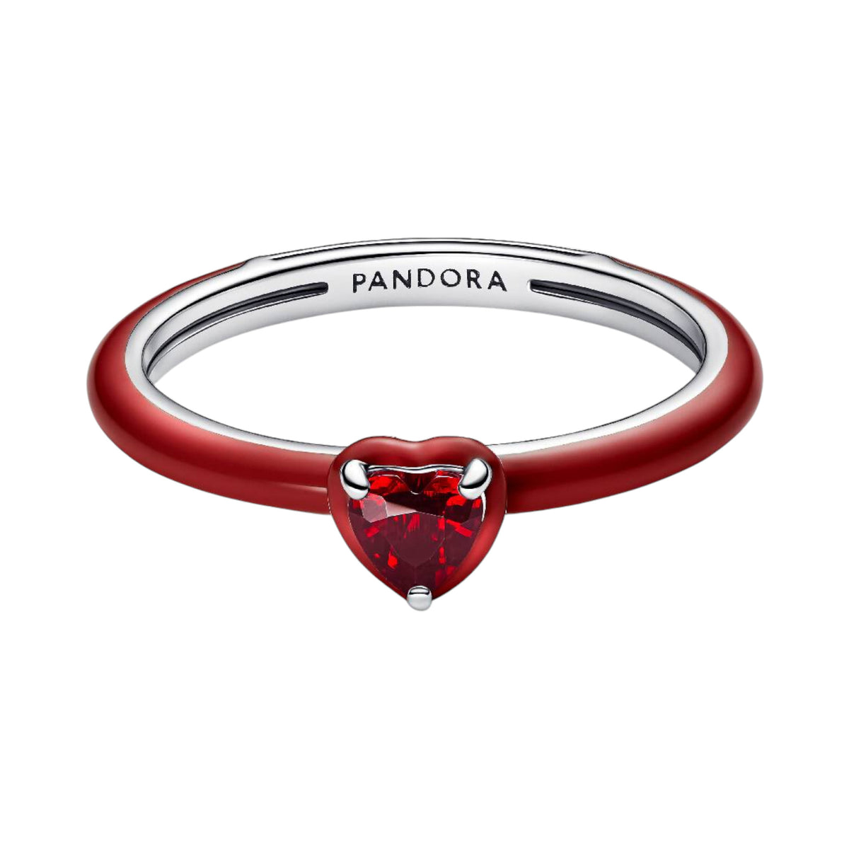 ME Ring rotes Chakra Herz silberfarben