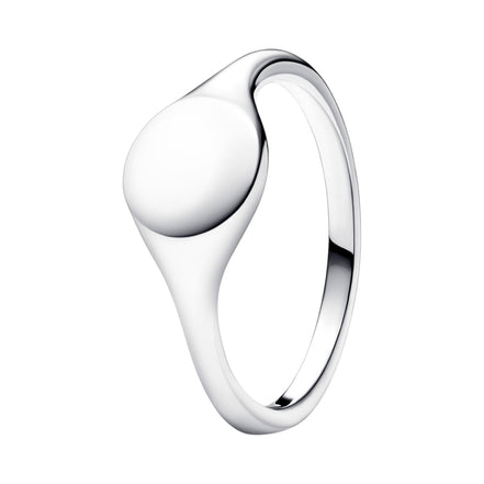 Ring gravierbares Siegel Silber