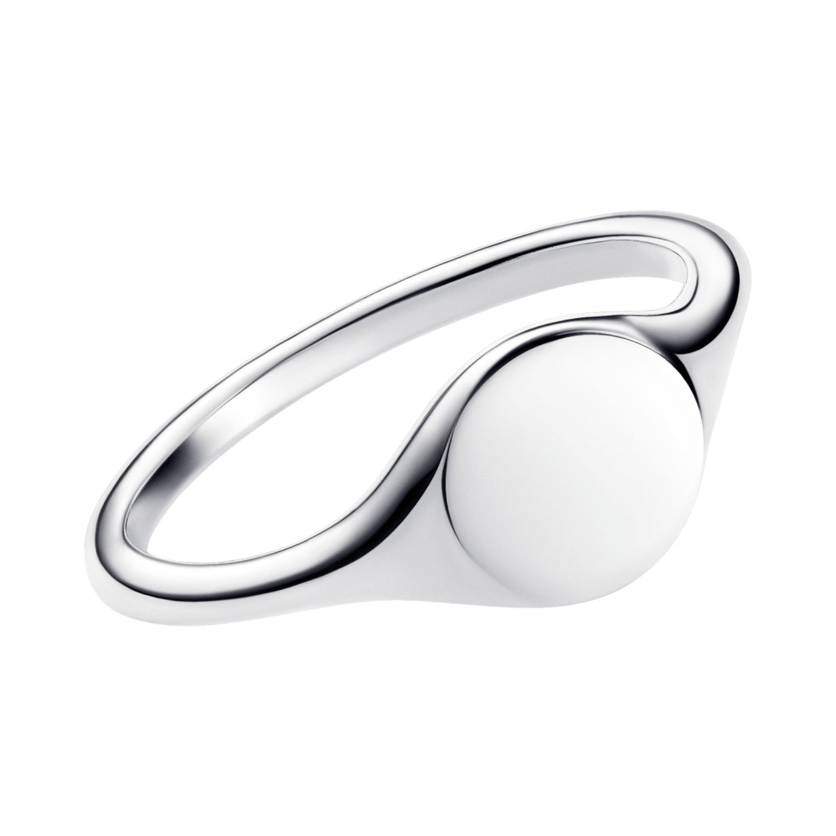 Ring gravierbares Siegel Silber