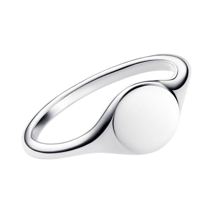 Ring gravierbares Siegel Silber