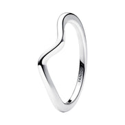 Ring Polierte Welle Silber